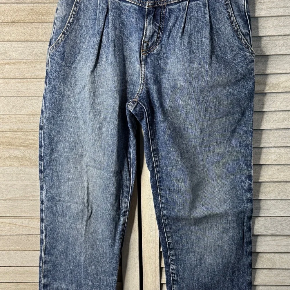 Jonathan Simkhai 80s Style High Rise Jeans 26 Vintage Wash Tapered Denim Chic